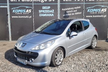 Peugeot 207 1.6B 150KM 2007r * panorama klima pół skóry *