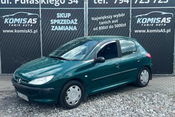 Peugeot 206 1.4B 73KM 1999r * el szyby radio Wspomaganie HAK *