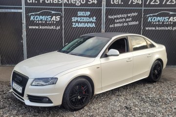 Audi A4 1.8 Benzyna 2008r * Biała perła Automat Skórzana tapicerka*